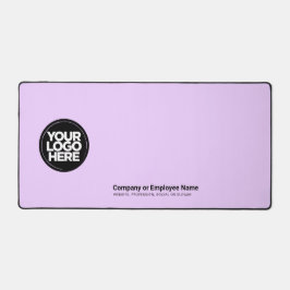 Lila rosa | Name des Firmenlogos, Slogan Schreibtischunterlage