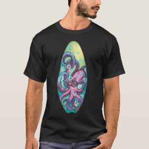 Lila-Rosa Oktopus (Muster in kleiner Größe) Edite T-Shirt