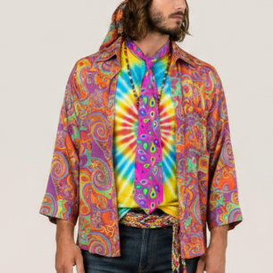 lila rosa Paisley-Muster Krawatte