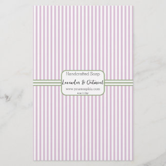 Lila-rosa Papier für die Streifenseife