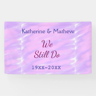 Lila rosa Pastellfarben Jubiläum der Erneuerung Banner