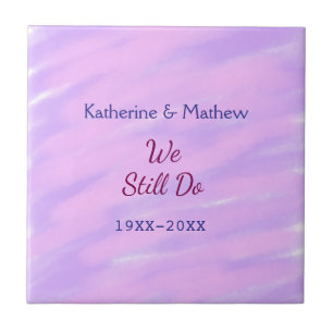 Lila rosa Pastellfarben Jubiläum der Erneuerung Fliese