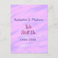 Lila rosa Pastellfarben Jubiläum der Erneuerung