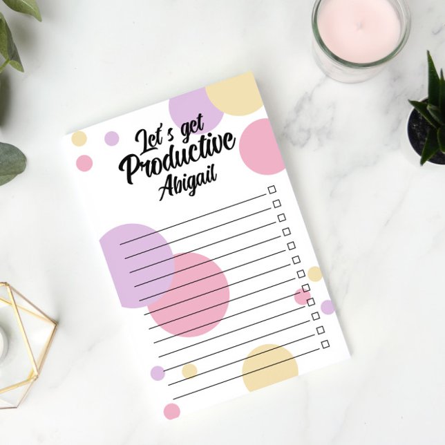 Lila rosa Punkte - Produktives Kästchen Post-it Klebezettel (Von Creator hochgeladen)