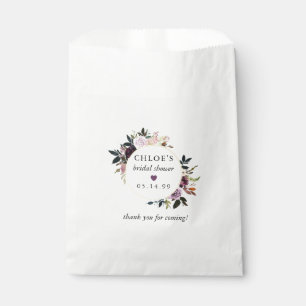 Lila Rosa Rose Brautparty Geschenktütchen