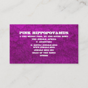 Lila rosa Schuss - Maßgeschneiderte Visitenkarte