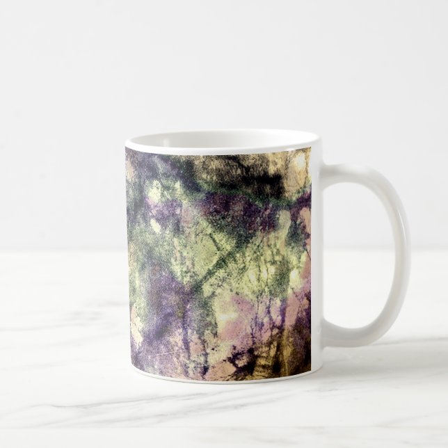 Lila rosa, schwarz, farbig, abstrakt kaffeetasse (Rechts)