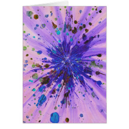 Lila rosa Sternexplosion Akryllische Spritzer Male