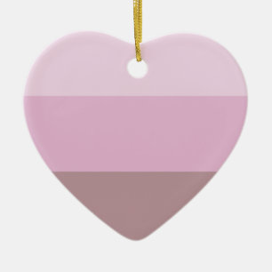 Lila rosa Streifen Ombre Keramik Ornament