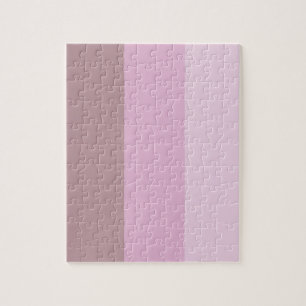 Lila rosa Streifen Ombre Puzzle
