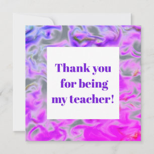 Lila Rosa Tiedye Lehrer Dankeschön Danke
