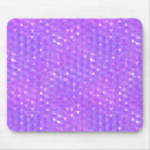 Lila Rosa Trendige Dreiecke Geometrisches Muster Mousepad