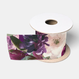 Lila, rosa und cremefarbene Satin-Band Satinband