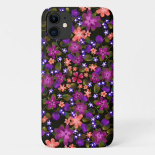 Lila, rosa und korallenfarbene Blume Case-Mate iPhone Hülle
