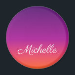 Lila, rosa und orangefarbene Farbvarianten Magnet<br><div class="desc">Lila,  rosa und orangefarbene Farbvarianten</div>