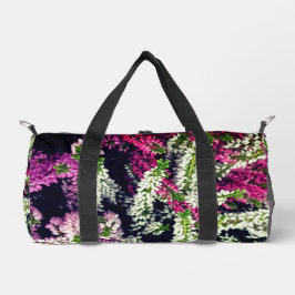 Lila, rosa und weiße Blume Duffle Bag