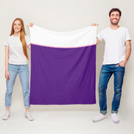 Lila rosa, weiße, solide Farben Fleecedecke