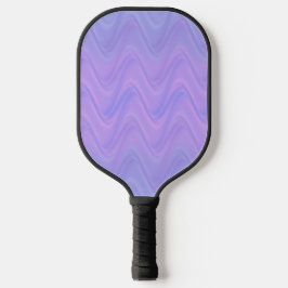 Lila Rosa Wellenlinienmuster Pickleball Schläger
