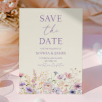 Lila rosa Wiesenhochzeit mit Wildblumen