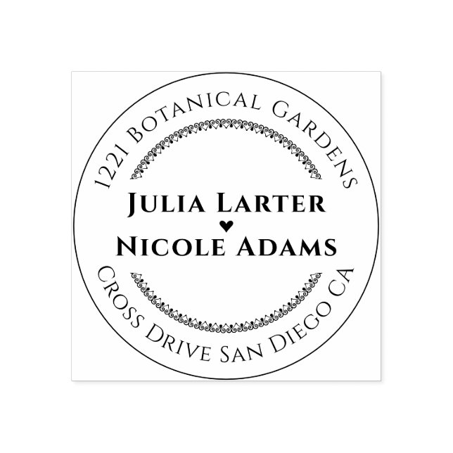 Lila Rosa-Wild-Orchideen-Blume-Wreath-Hochzeit Gummistempel (Prägung)