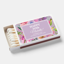 Lila rosa Wildblumen 30. Geburtstag