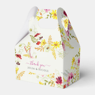 Lila Rosa Wilde Orchideen-Blumenkranz Hochzeit Geschenkschachtel
