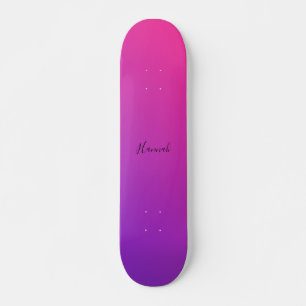 Lila rosafarbene Farbe Personalisiert Skateboard
