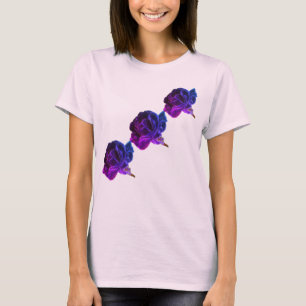 Lila Rose Abstrakt Art T-Shirt