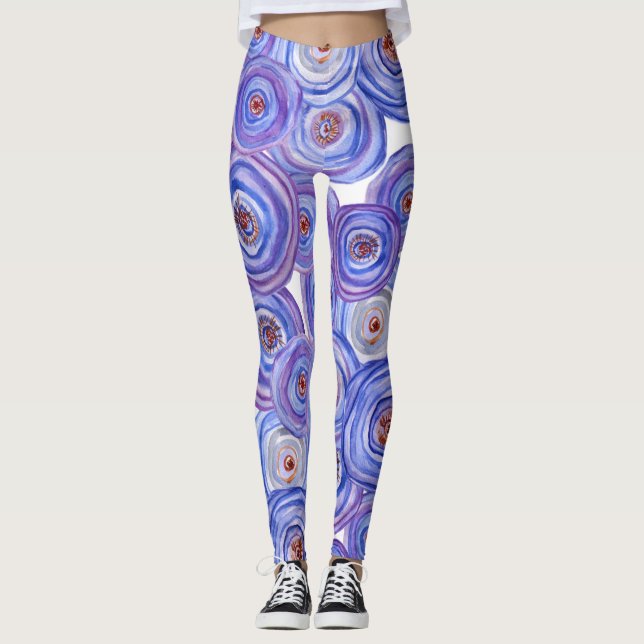 Lila Rose Benutzerdefinierte Leggings (Vorderseite)