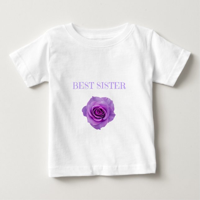 Lila Rose Beste Schwester Baby T-shirt (Vorderseite)