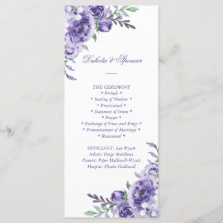 Lila Rose | Elegante Blumenzeremonie Programm