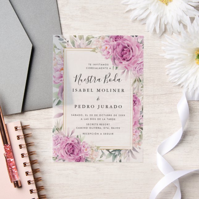 Lila Rose Floral Nuestra Boda Hochzeit (Hochzeit)