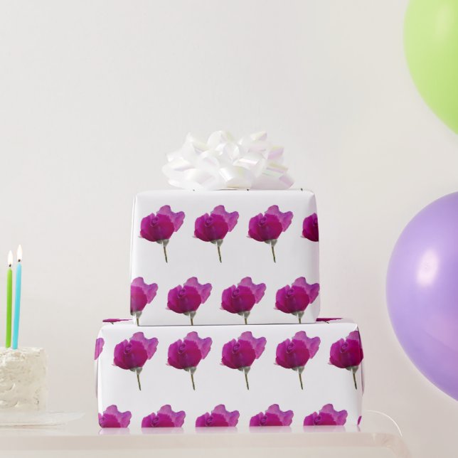 Lila Rose Geschenkpapier (Partygeschenke)
