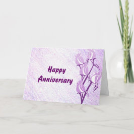 Lila Rose glücklicher Jahrestag Karte