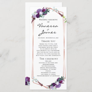 Lila Rose Gold Geometric Frame Wedding