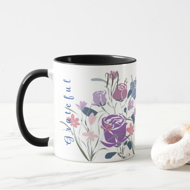 Lila Rose Kaffeepause Tasse (Mit Donut)