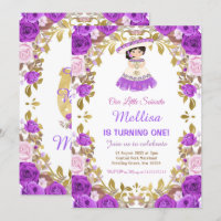 Lila Rose Mexikanisches Blumenmädchen Fiesta Gebur