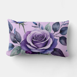 Lila Rose mit Blue Lendenkissen