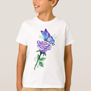 Lila Rose mit Butterfly T-Shirt
