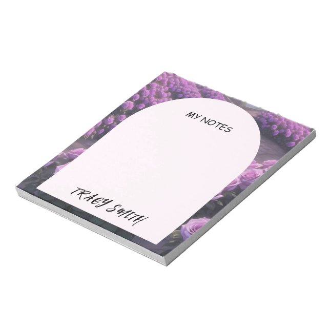Lila Rose Notizblock (Rotiert)