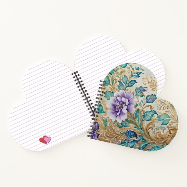 Lila Rose Notizbuch (Innenseite)