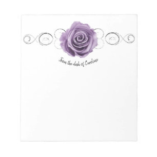 Lila Rose Personalisiert Notepad Notizblock