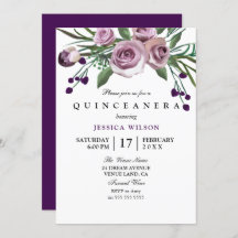 Lila Rose Quinceanera Einladung