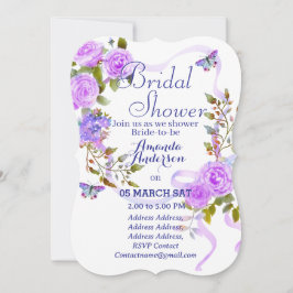 Lila Rose RomantikBrautparty Feiertagskarte