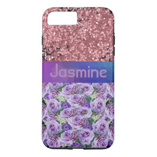Lila Rose Rosa Glitzer Glitzern Case-Mate iPhone Hülle