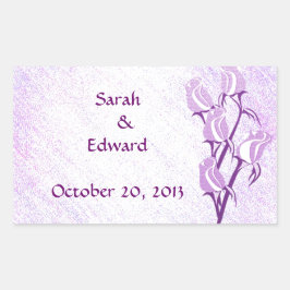 Lila Rose Save the Date Aufkleber