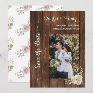Lila Rose Save the Date Einladung