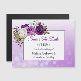 Lila Rose Save the Date Hochzeitsmagazin Magneteinladung