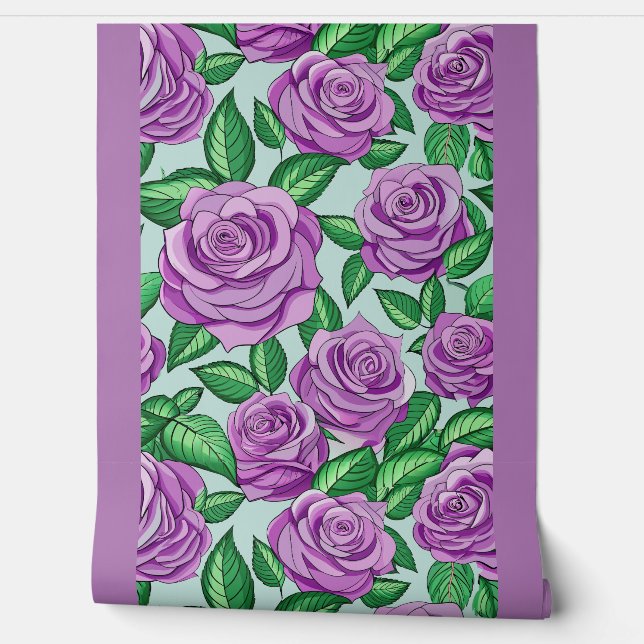 Lila Rose Tapete (Abrollen)