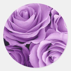 LILA Rose - Umschlag Aufkleber Hochzeit